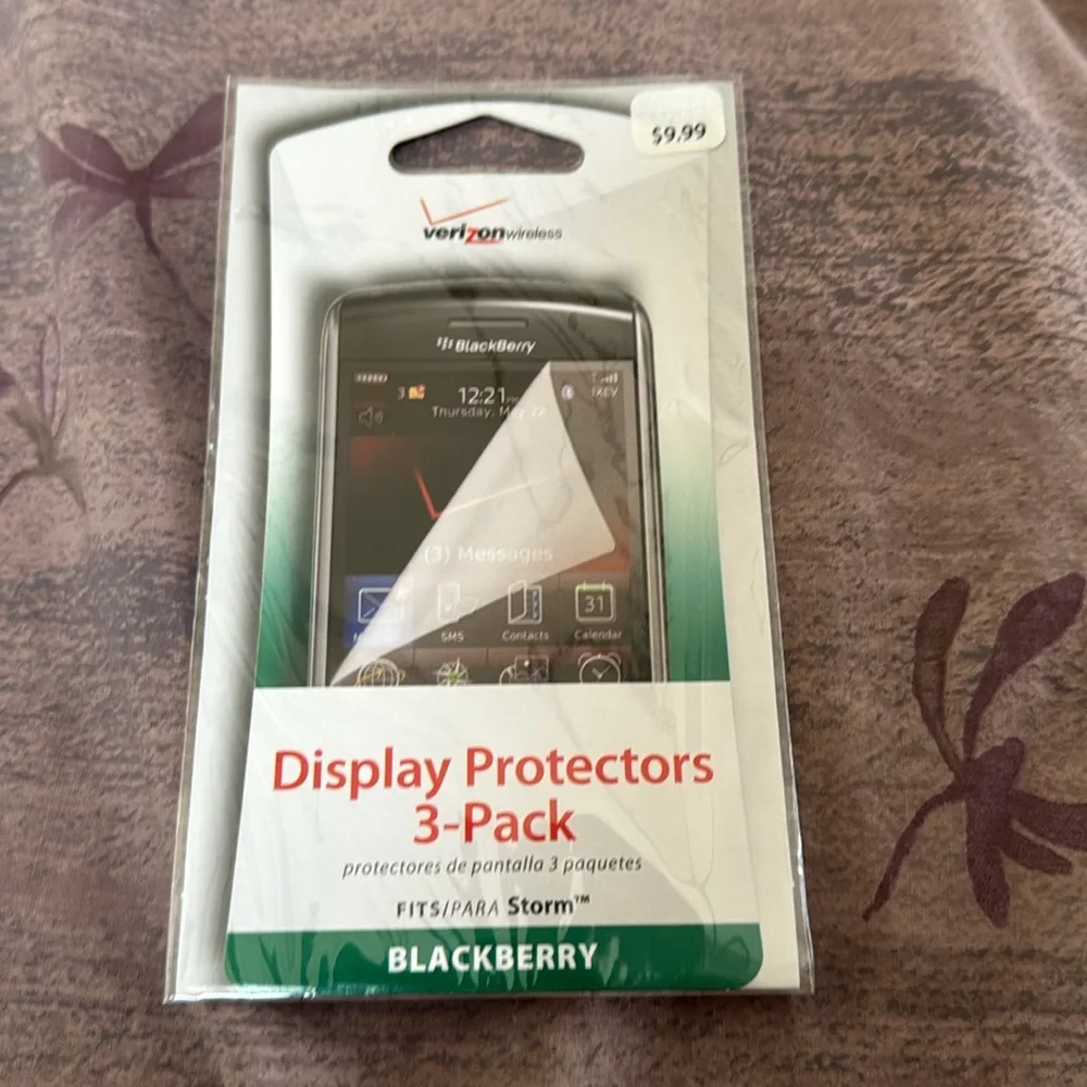 Small Verizon display protector. One only. Originally for Blackberry storm.